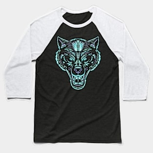 Laser Wolf Baseball T-Shirt